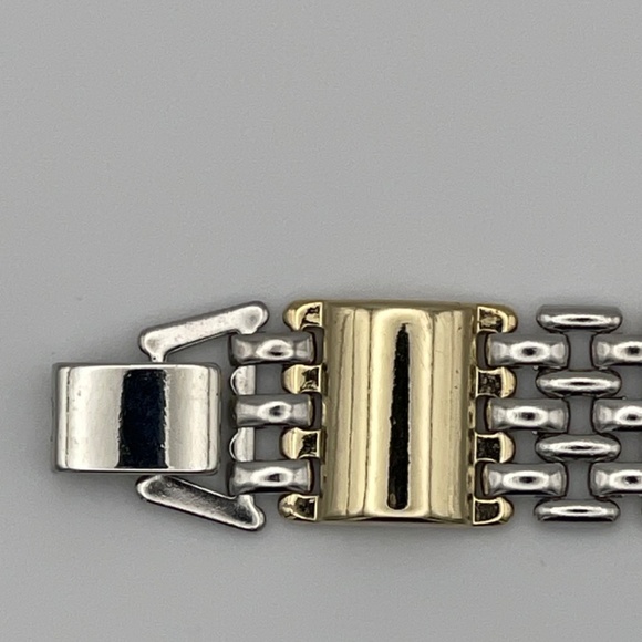 ge Coro Pegasus Weave Pattern Gold Tone Bracelet 7" Signed - Picture 9 of 9